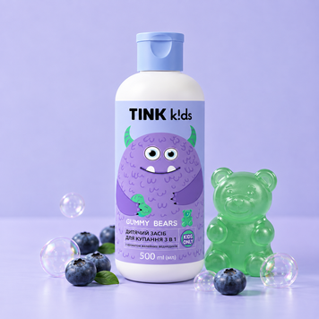 Дитячий засіб для купання 3 в 1 Gummy Bears Tink kids 500 мл 4823109410893 фото